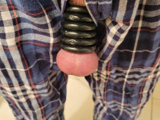 A photo of my balls with ball stretcher