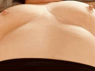 Would you cum on my milky white tits? I like to rub it all over.