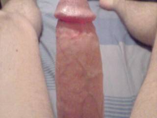 Just my big hard cock in bed before starting up with the GF.