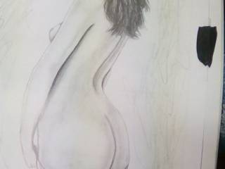 One of my latest drawings. Wish some cutie would pose just for me! Any taker?