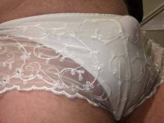 white lace bridal thong shorts