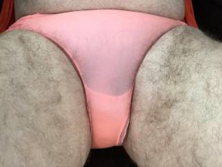 Hanging out in my pink VS panties.