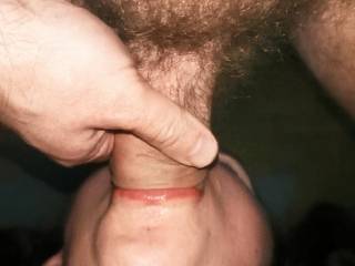 My dick barely fits in my wife\'s mouth.
