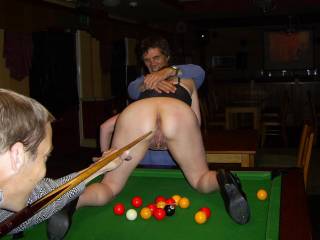 Mr MNDUK about to take his shot ... Which hole would you go for????