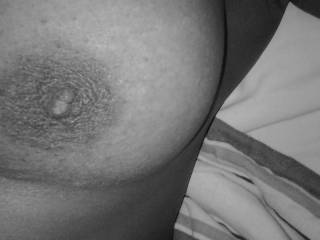 My very sensitive nipple..handle with care, will you?