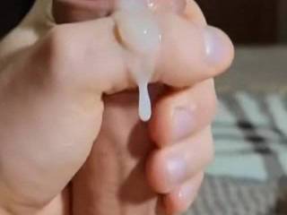 giving my fat cock a good stroking