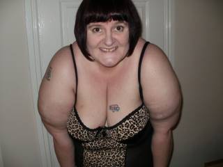 more cleavage on display