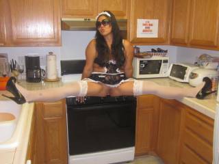 In the kitchen spreading for your enjoyment...Cum on on over so we can whip something up(^_~)