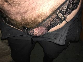 black lacy panties