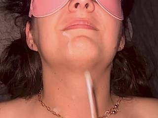 A short screenshot from my facial video. Would you like to see the full video? I can send it for free, if you do a cum tribute for my girlfriend. She really want this 🥰