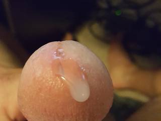 my precum running out and getting ready to drip. Any ideas on what to do with it?