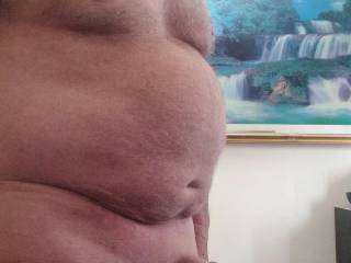 Showing my cock and body.
