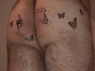My ass full with some stick tattoo