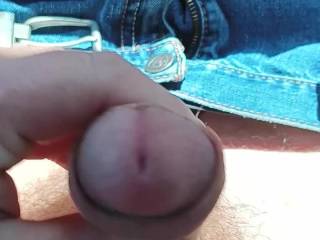 Working my cock before working my job