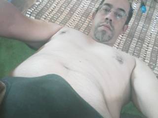 me wearing my thong
