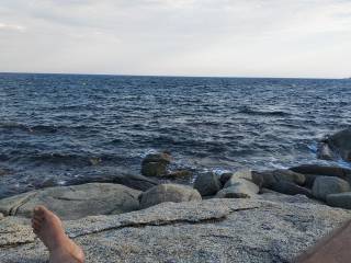 Enjoying and relaxing on the beach