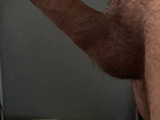 I needed to show off how big his dick is! Who wants to suck it with me 😍