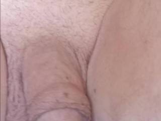 Naked playing with my cock out in the garage door open lov being watched & naked