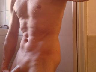 another one in the shower, shaved and horny ;)