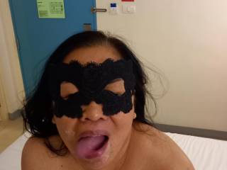 Mature Filipina facial