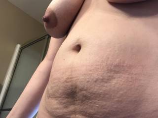 Post pregnancy tits and they look amazing from this angle