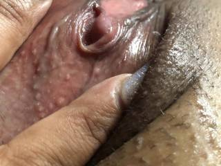 Wet ass clit.. come taste