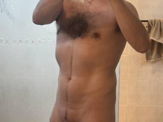 A Zoig friend flew me over to his place. PART 2:
After I cum on my belly while he was fucking me with a toy, he was ready so he dipped his dick on my cum to and fucked me. He started to stroke my dick and ended toghether on me again. All clean for round 