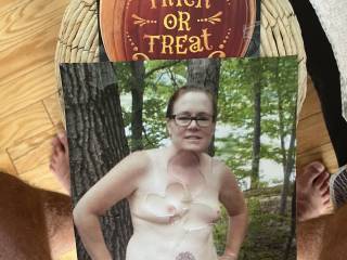 Mrs Weshare in her nymph costume she can never get enough cum and I am happy to satisfy her desires 🍆💦💦💦💦