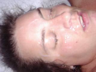big load dumped on her face. Would you like to add some more?