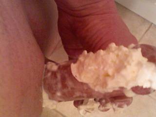 whipcream on cock before being blown,what do you think ?