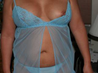 Hubby's friend asked me to wear something seductive.  Think he'll like this?