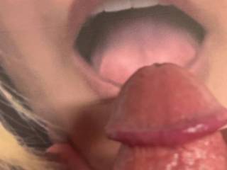 She needed a mouthful of cum