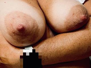 Wife’s wife areolas and soft breast