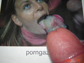 Porngazer "Cum Tribute" 7 - Cum on tongue !