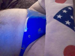 Thong under the covers.😏