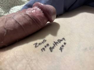 Just horny again x wish I had someone to suck it for me 😘