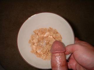 Do any ladies like Special K with cum for breakfast?
Breakfast is served all day long at my house. : )