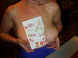 seeing in the New Year on Zoig, the dress didn't stay on for long, people didn't seem to mind though..