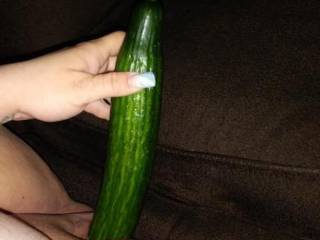 Did a little suprise my first time with a cucumber n i loved it