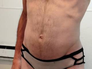 Just got out of the shower and put on my see-through panties