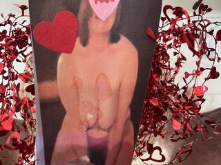 The always sexy Mrs Sonny4jo enjoying her Valentine cum 🩷