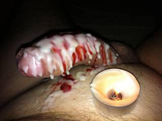 MY DICK IN THE CANDLES......