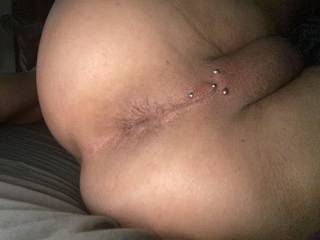 Showing off my new piercings to the world. Oh and my smooth tight hole. Like?