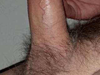 Stiff an wet for horniness.