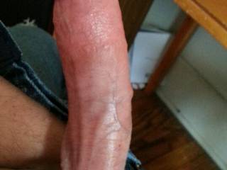 Extra fun with a cock ring and veins popping