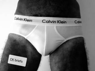 Every guy needs at least one pair of white CK briefs and this is my pair.