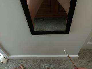 The man in the mirror is .....