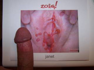 janet\'s pussy covered in my cum