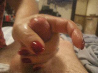 mmm i wish that was my cock being jerked off ;)