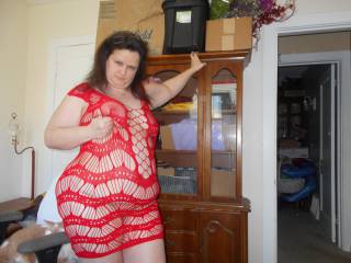 New red lace...I like it, it feels super soft.